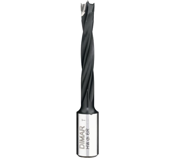 Сверло глухое правое 4 флейты (6x43 мм; L70 мм; хвостовик 10x20 присадка) Dimar 2014377