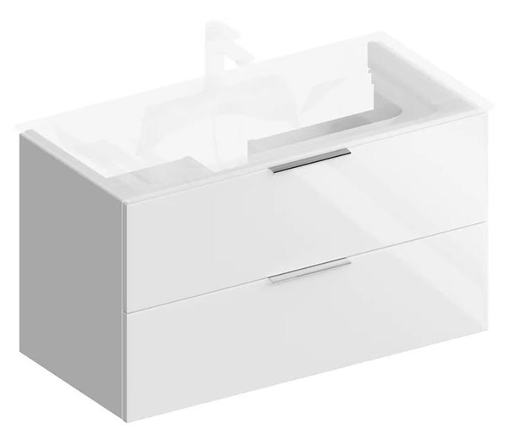 Тумба с раковиной Kerama Marazzi Piano 95 см белый глянцевый