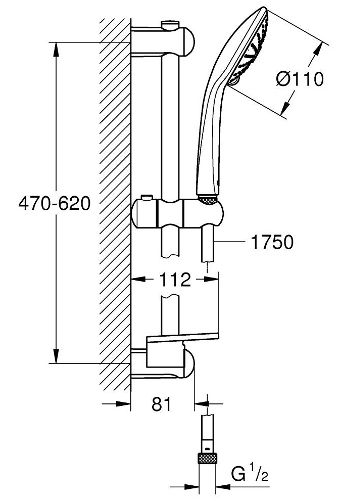 Душевой гарнитур Grohe Euphoria Massage 27231001