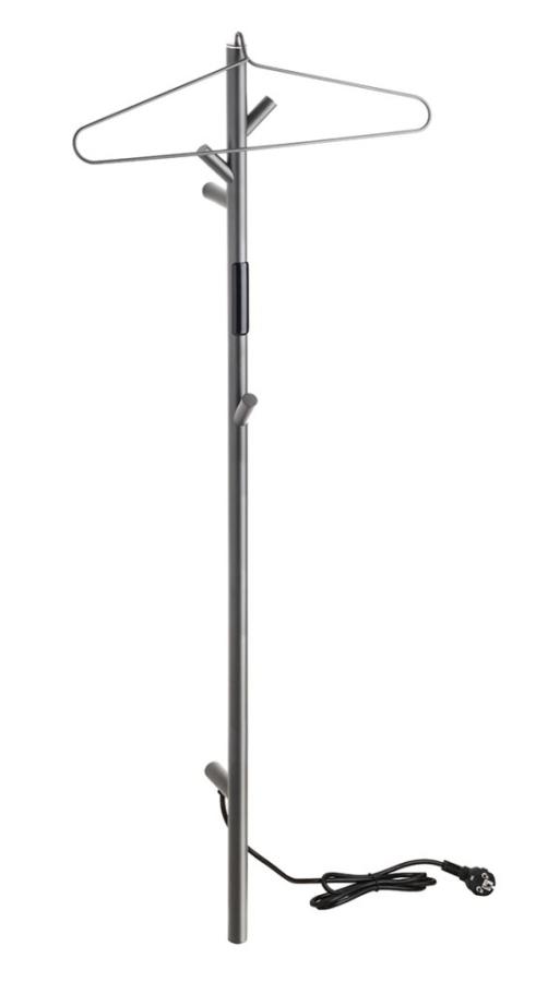 Полотенцесушитель электрический Bemeta 704155015 30W 103x1180 стойка, графит матовый