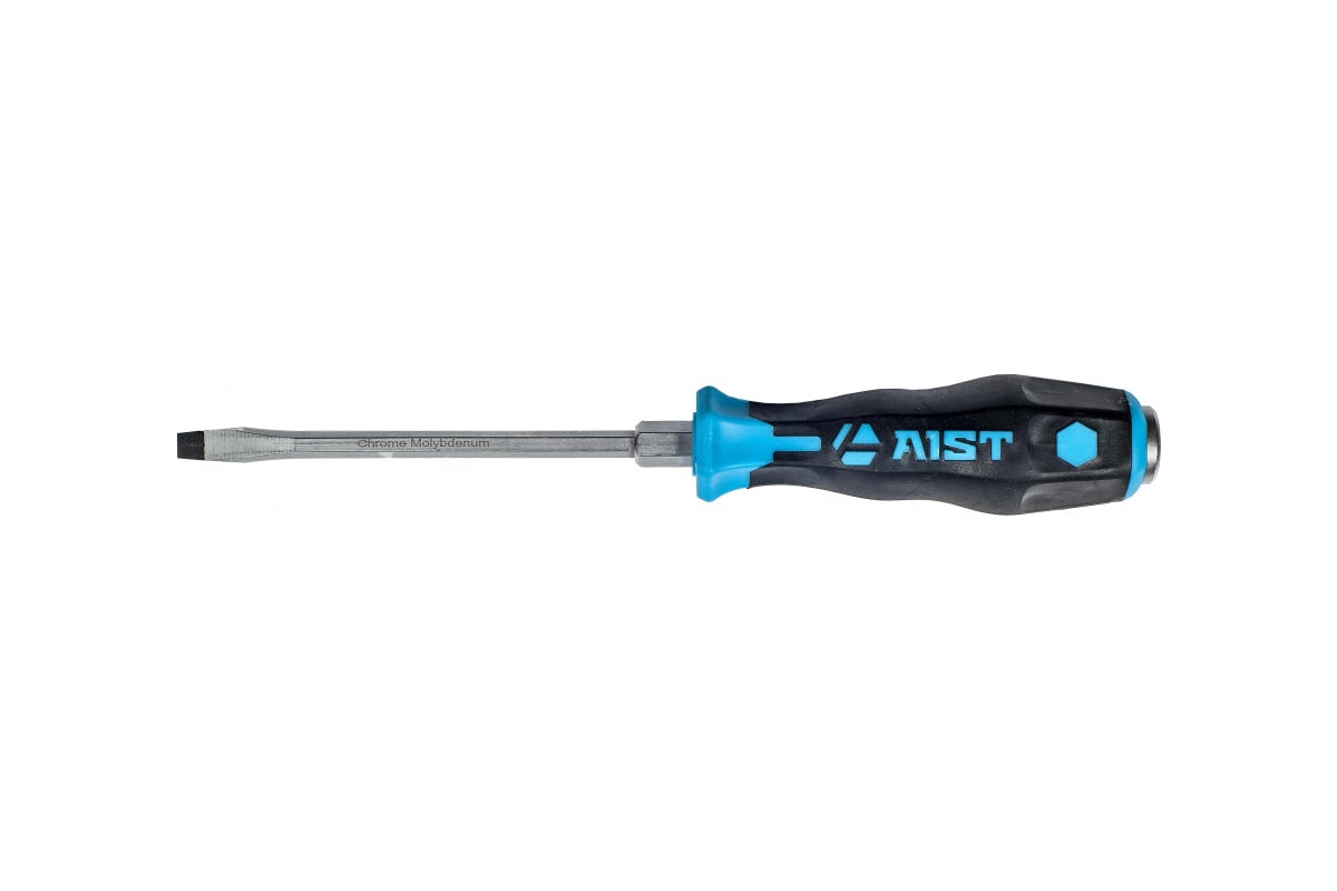 Шлицевая плоская отвертка SL6.5 125мм ударная под ключ Aist 811212565R 84112565 00-00022465