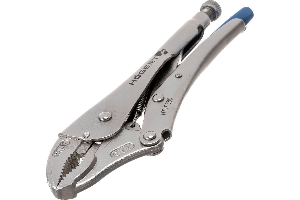 Зажимные клещи Hoegert Technik круглые губки, 250 мм HT1P380