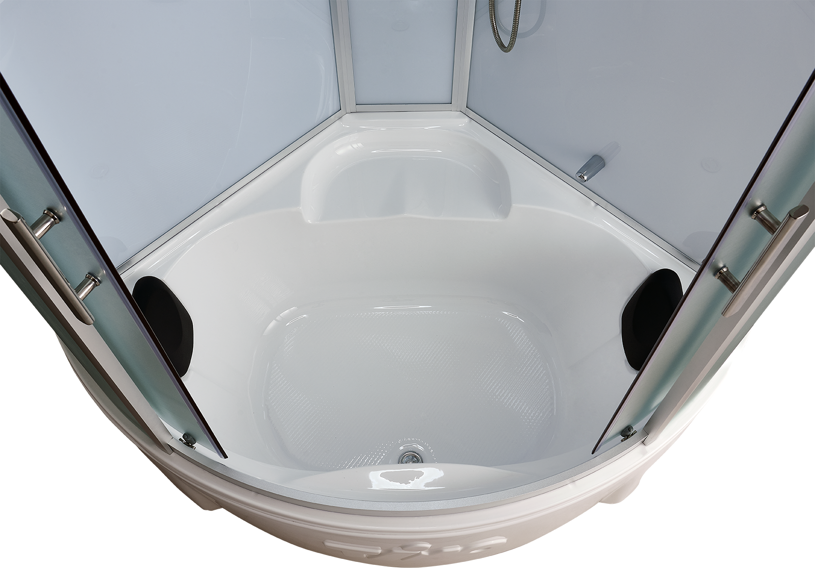 Душевая кабина Timo Standart T-6635SF Silver Fabric 135x135, без г/м, матовые стекла, хром