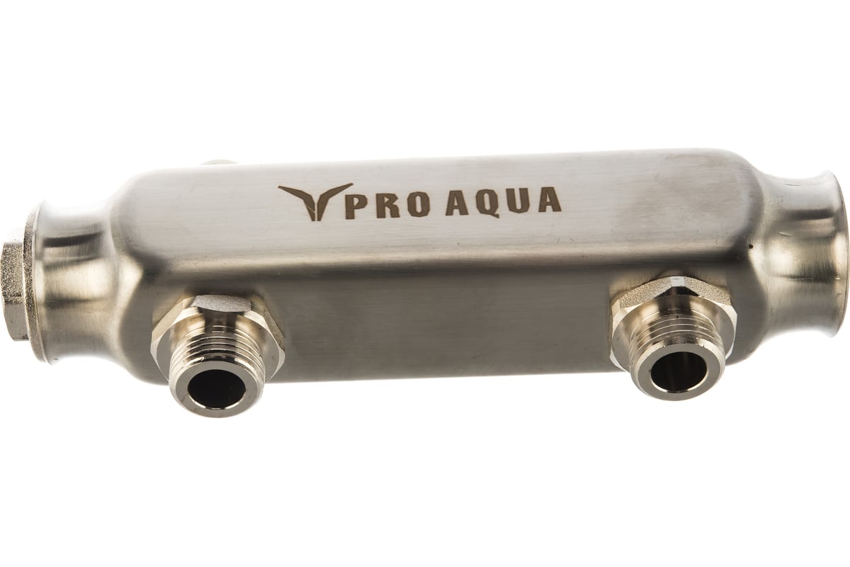 Коллектор PRO AQUA с межосевым расстоянием 100 мм, 2 выхода, 180 мм, 1x1/2 S520MB.02
