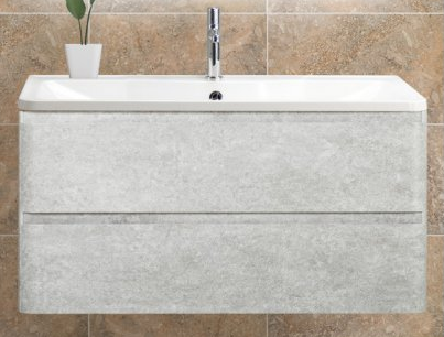 Тумба с раковиной BelBagno Albano 80 см Cemento Verona Grigio