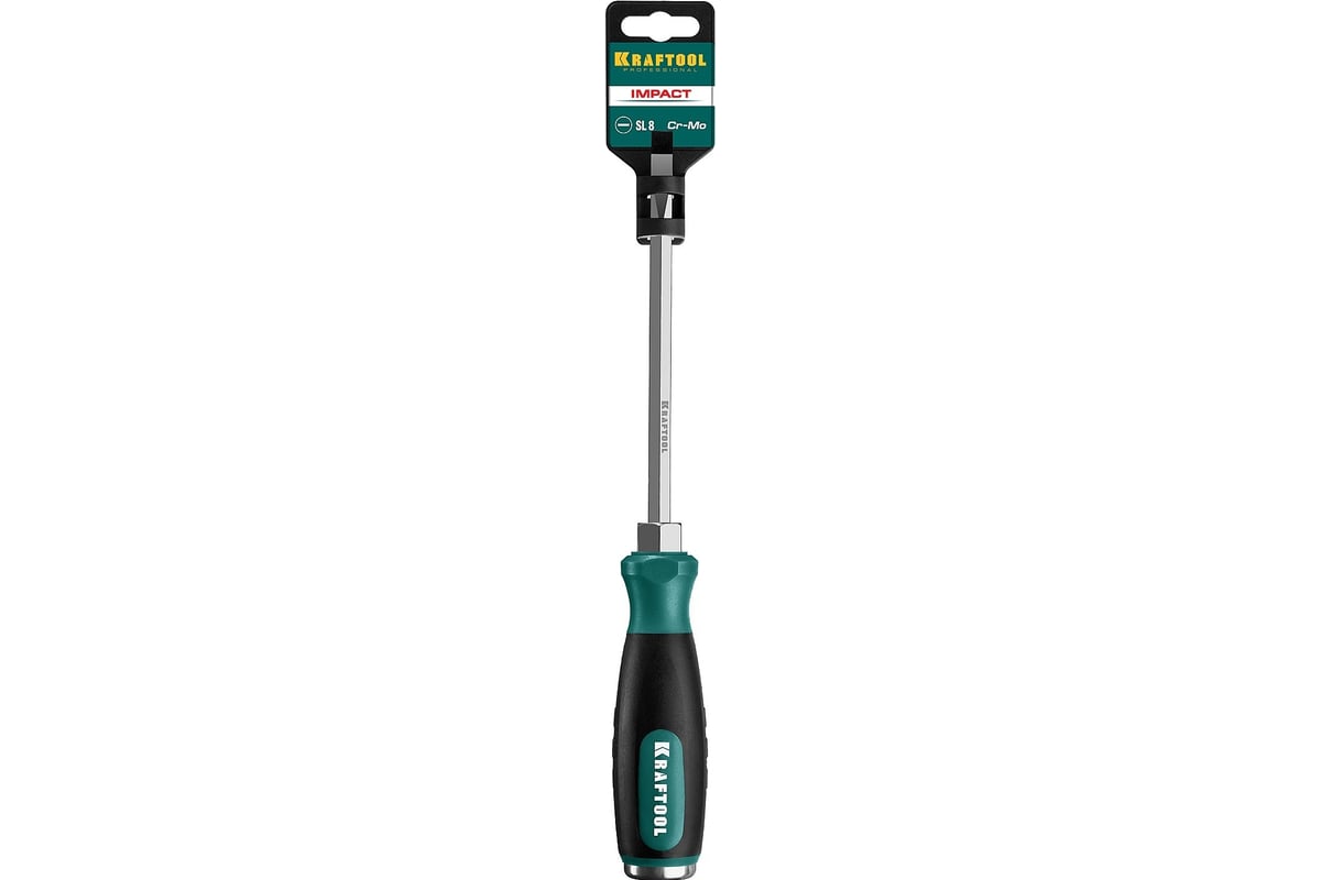 Ударная отвертка Kraftool Impact, сквозной стержень из CrMo стали, 250033-8