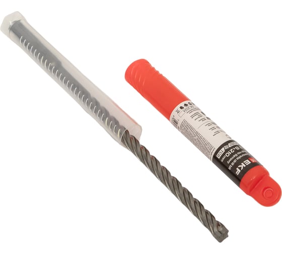 Бур по бетону 8x210 мм, SDS-plus (4 резца) Professional EKF db-8-210-4x4-ue