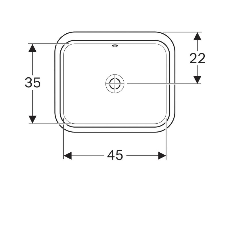 Раковина Geberit VariForm 53 см 500.760.01.2