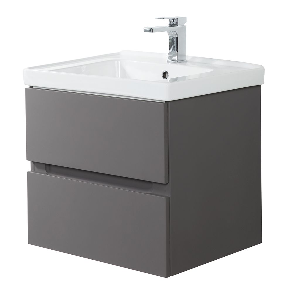 Мебель для ванной Art&Max Techno 90 см смоки софт