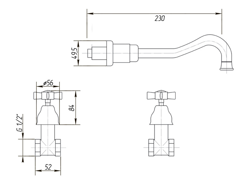 Смеситель для раковины Migliore Princeton ML.PRN-869.DO золото