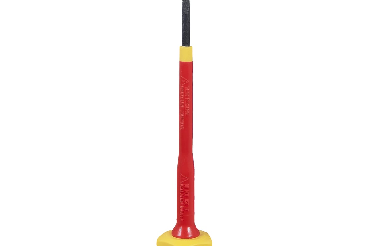 Шлицевая диэлектрическая отвертка Norgau 2,5х75 мм, тип N171-2,5x75 067062225