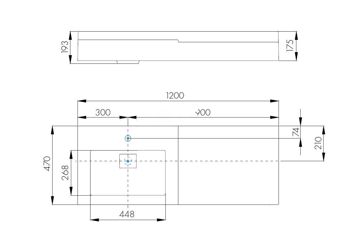 Раковина Акватон Сакура 120 см 1A71893KSK010