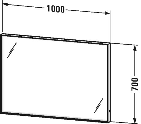 Мебель для ванной Duravit L-Cube 103 1 ящик синий глянец