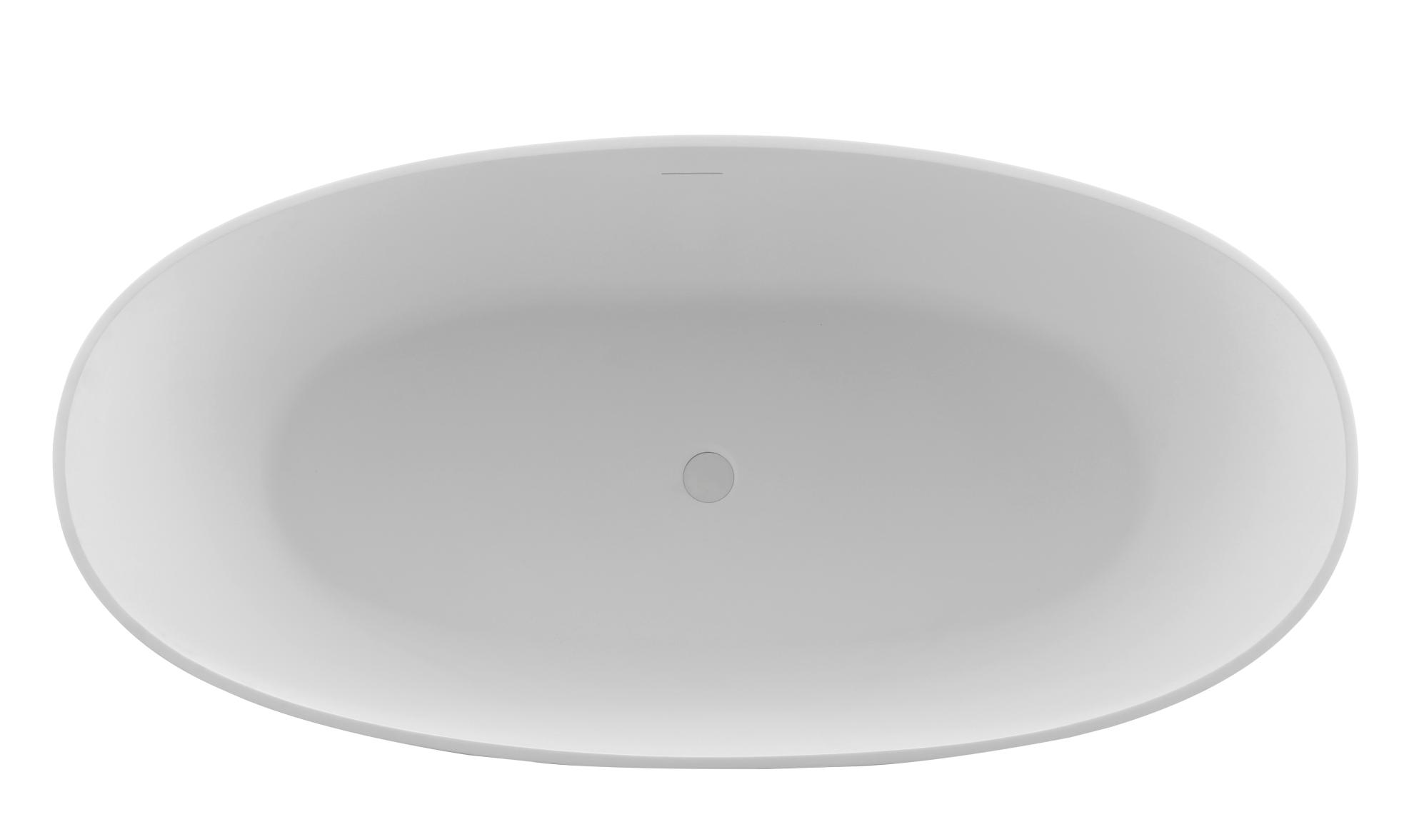 Ванна из искусственного камня Vincea Солид Серфейс (Solid Surface) VBT-4S06-1800MW белый матовый 180x80 см
