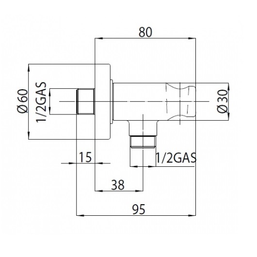 Держатель для душа Bossini C12000.073 черный матовый