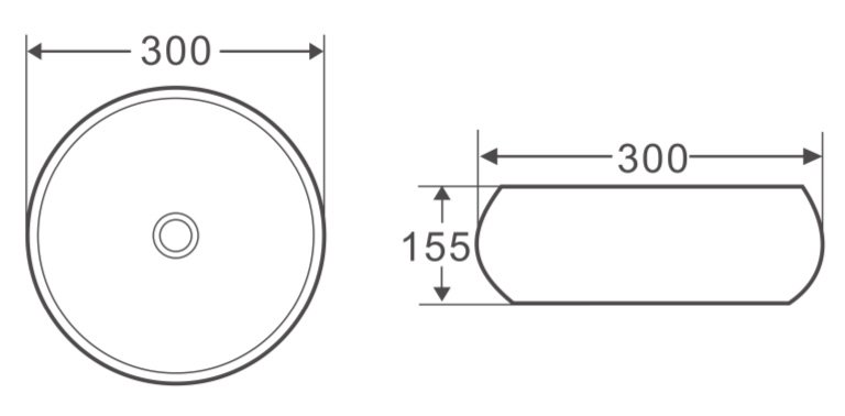 Раковина BelBagno BB1114 30 см