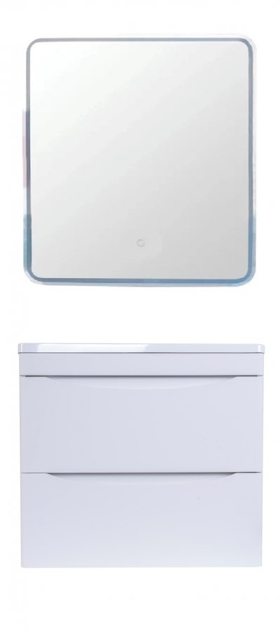 Тумба с раковиной Style Line Бергамо мини Люкс Plus 60 см подвесная