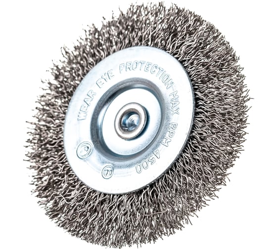 Щетка проволочная дисковая (75 мм; INOX; хвостовик 6.25 мм) Graphite 57H602