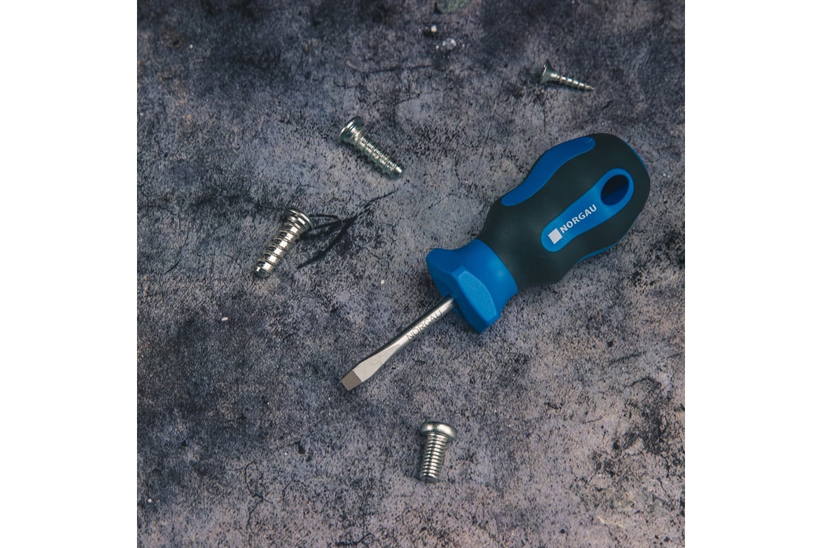 Короткая шлицевая отвертка Norgau 4х38 мм тип N152 062009240