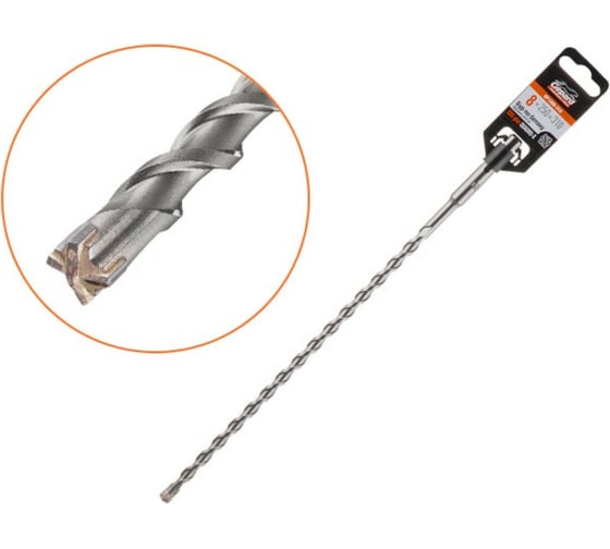 Бур сверло 8x250x310 мм, SDS-plus, Quadro-x Gepard GP1208-310