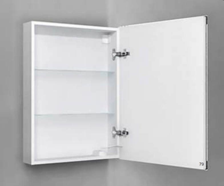 Зеркальный шкаф Jorno Slide 60 см, с подсветкой и часами, белый