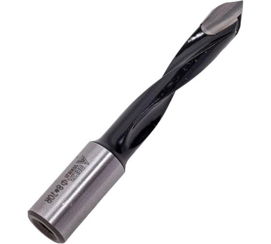 Сверло сквозное 8х70 мм, хв-к 10 мм, R Deltatools 06-0084