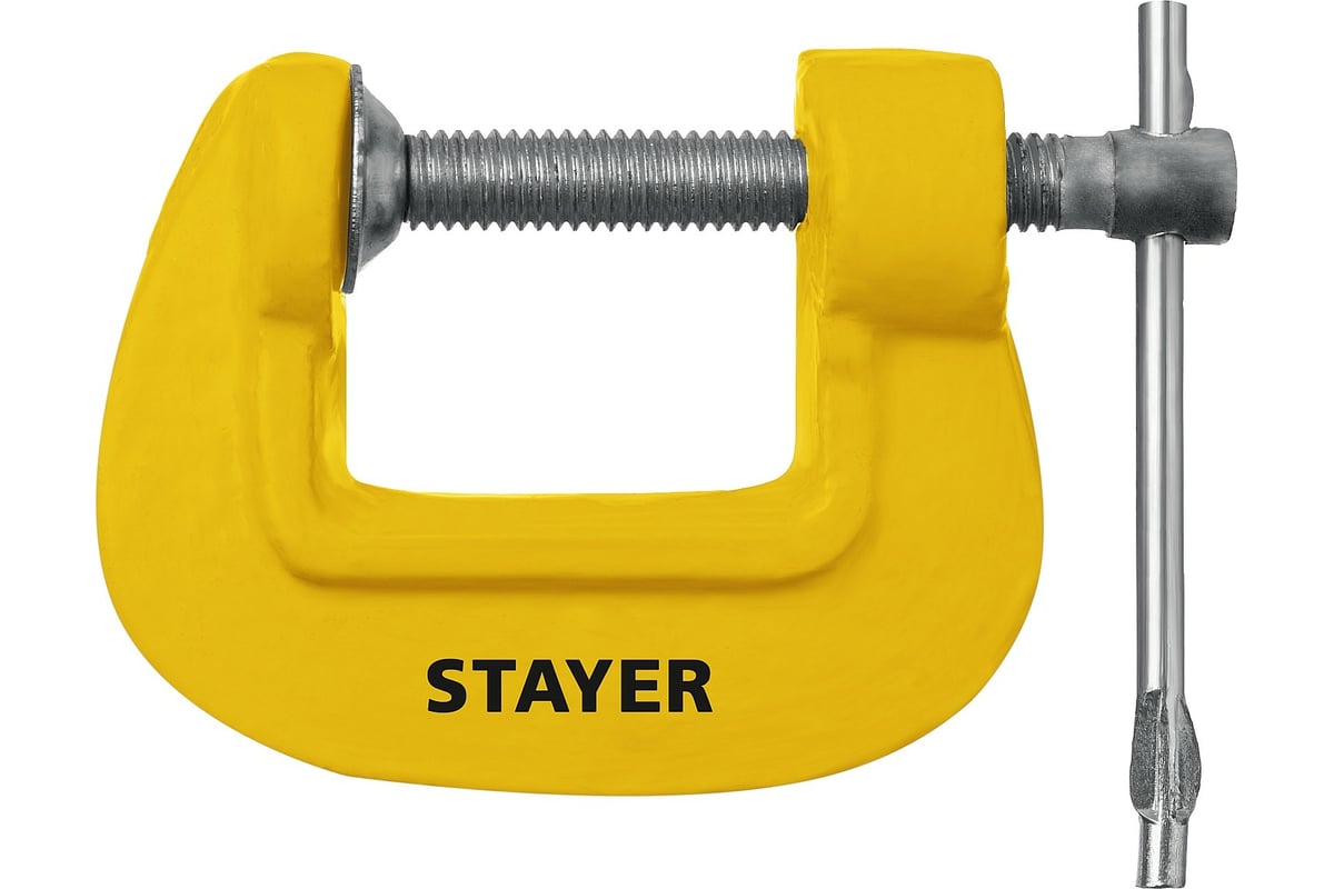 Чугунная струбцина Stayer SG-25 тип G, 25 мм 3215-025