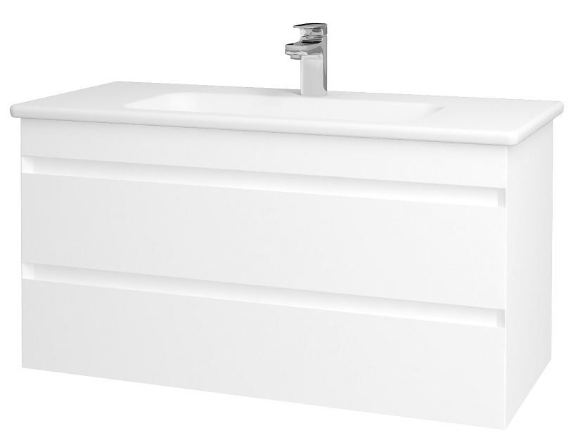 Мебель для ванной Myjoys Majesty 100 см белый глянец