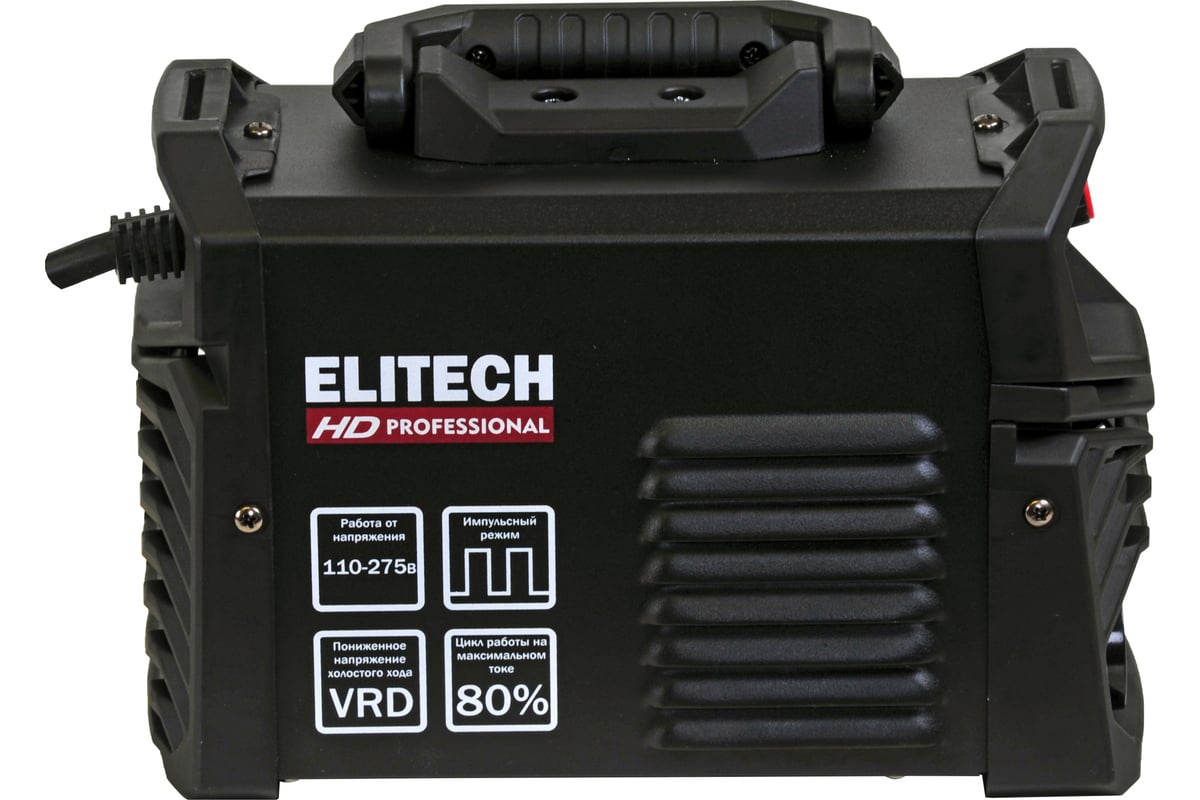 Инверторный сварочный аппарат Elitech HD WM 180 Pulse 204465