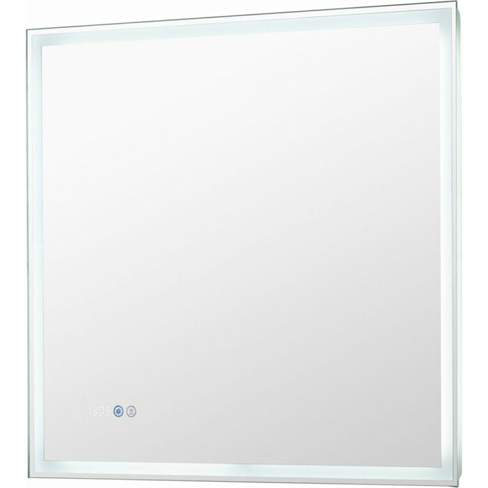 Зеркало Aquanet Оптима 60x75 см с подсветкой, антипар, часы 00288963