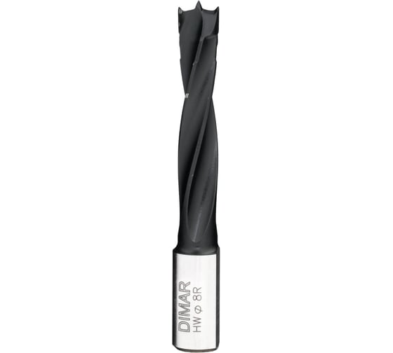 Сверло глухое правое 4 флейты (8x43 мм; L70 мм; хвостовик 10x20 присадка) Dimar 2014437