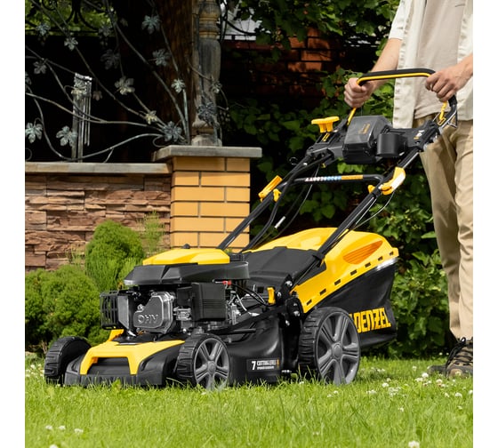 Газонокосилка бензиновая Denzel GLD-460SP-VE, 146 см3, шир. 46см, привод, вариатор, эл.старт, 50 л 58809