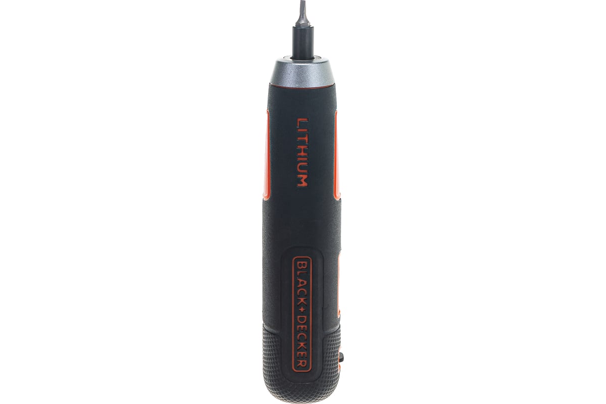 Аккумуляторная отвертка Black&Decker ION + 4 насадки BD40K4-RU