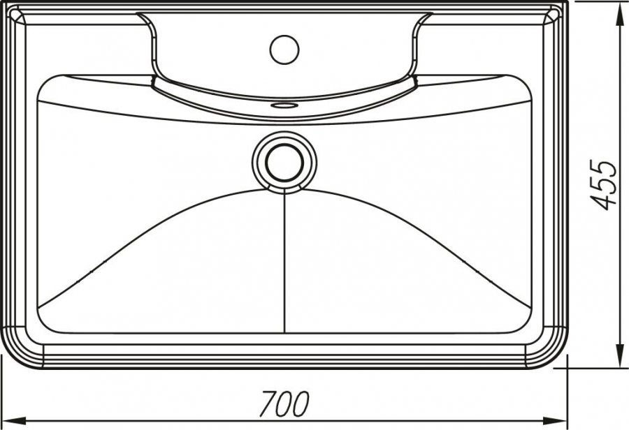 Мебель для ванной Style Line Атлантика 70 см подвесная