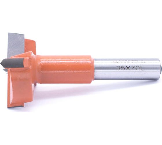 Сверло чашечное четырехзаходное по дереву FT120219L (35х70 мм; хв-к 10 мм; левое вращение) МНОГОФРЕЗ 6607