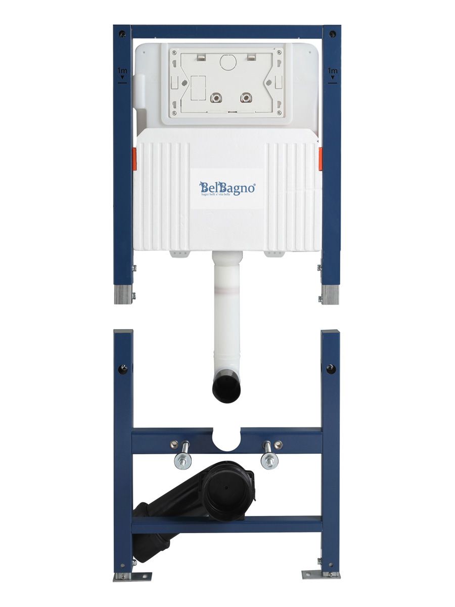 Инсталляция для унитаза BelBagno BB-109-M-C сборная из двух частей