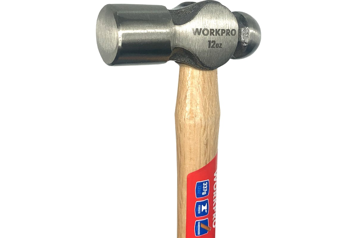 Молоток с круглым бойком WORKPRO 337гр WP241025