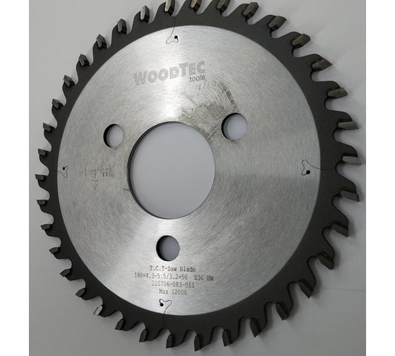 Пила подрезная коническая 180x4.3-5.5/3.2x50 мм, Z36 Woodtec ВИ 343328