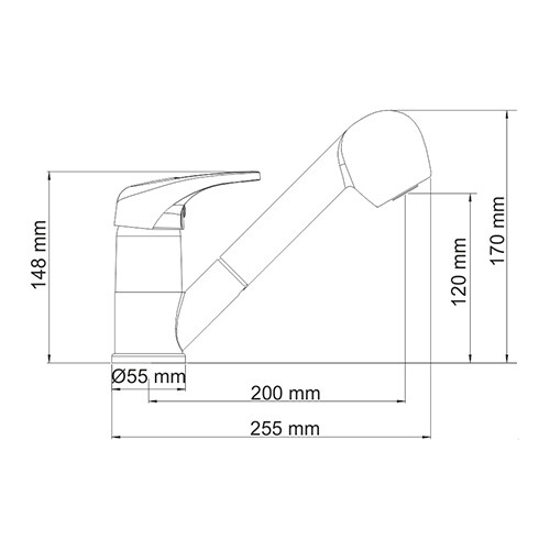 Смеситель для кухни WasserKRAFT Oder 6365, с лейкой