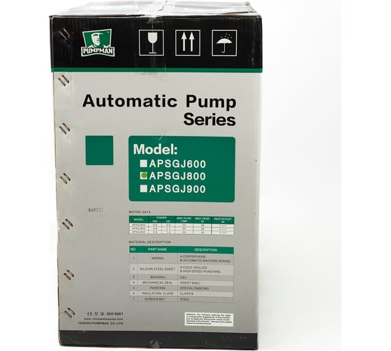 Насосная станция Pumpman APSGJ800