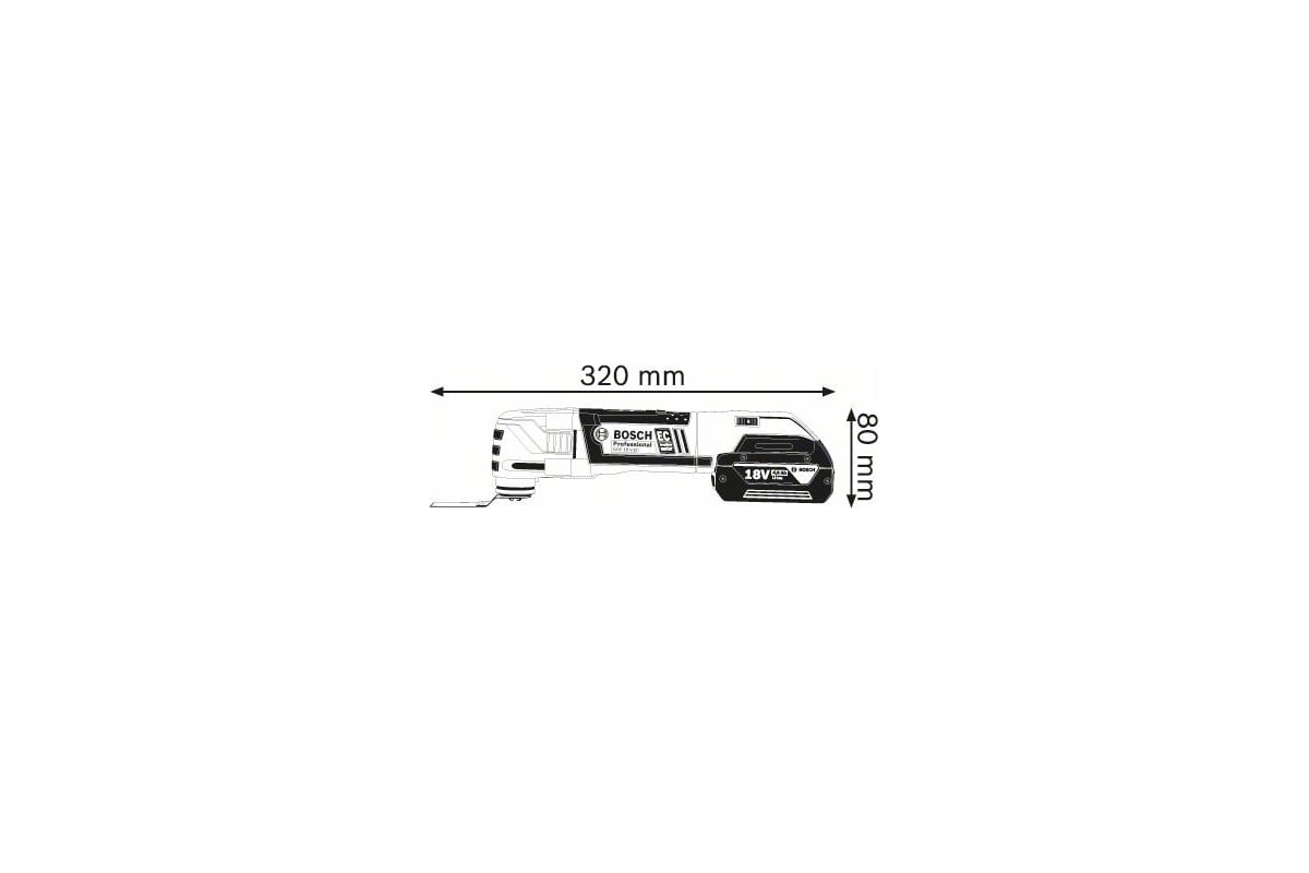 Универсальный резак | реноватор Bosch GOP 18 V-EC 0.601.8B0.000