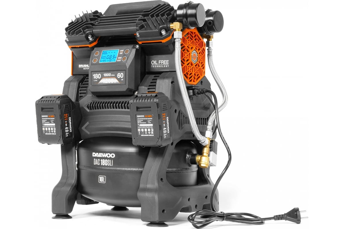 Аккумуляторный компрессор Daewoo 42в/220в DAC 180S Li SET