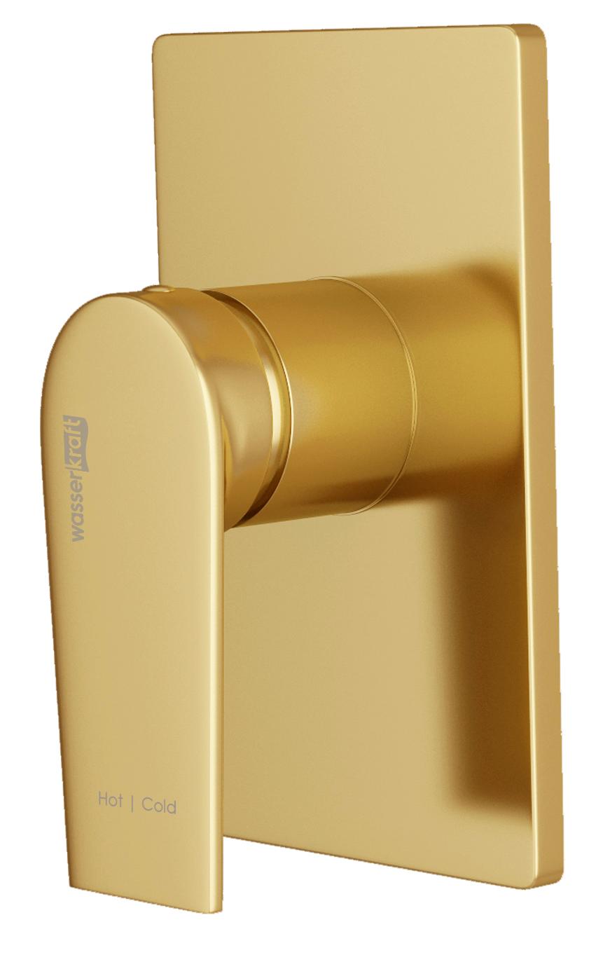 Смеситель WasserKRAFT Aisch A55094 с гигиеническим душем, матовое золото