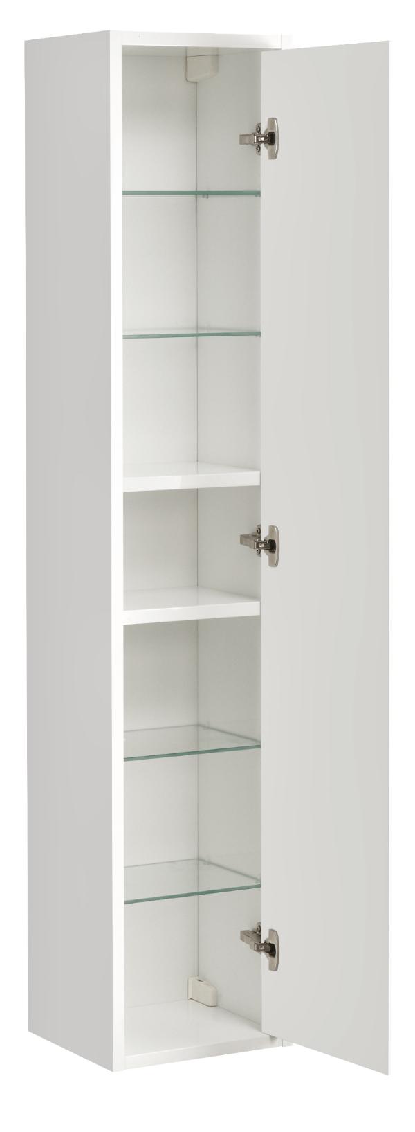Шкаф пенал Акватон Римини 35 см, белый глянец 1A232703RN010 NEW