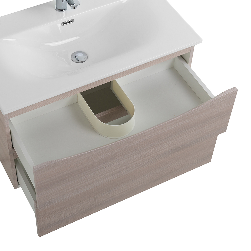 Мебель для ванной BelBagno Marino-Cer-N 90 см Rovere Grigio