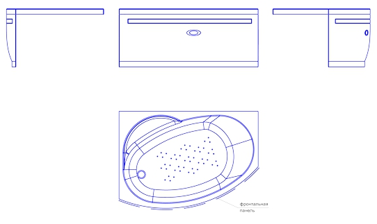 Фронтальная панель Ваннеса Монти 150x66 L