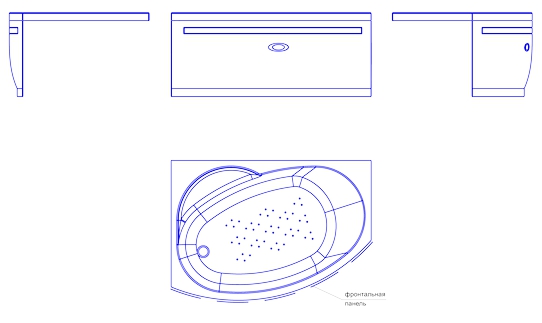 Фронтальная панель Ваннеса Монти 150x66 L