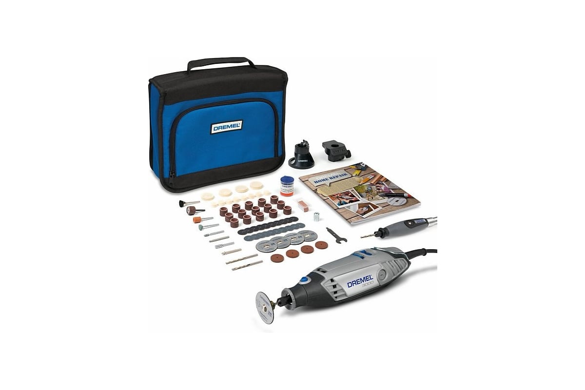 Многофункциональный инструмент Dremel 3000 + 105 насадок + 3 приставки F0133000LG