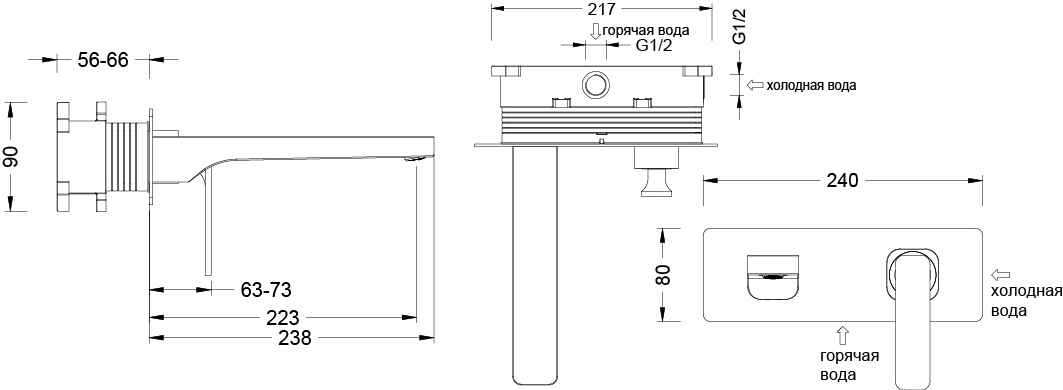 Смеситель для раковины Timo Torne 4371/02SM антик