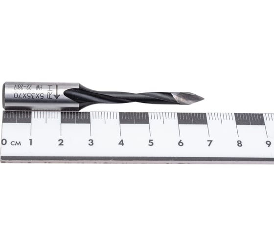 Сверло HW (5x35x70 мм; Z 2; S 10x26 мм; RH) для присадочного станка CMT 314.050.11